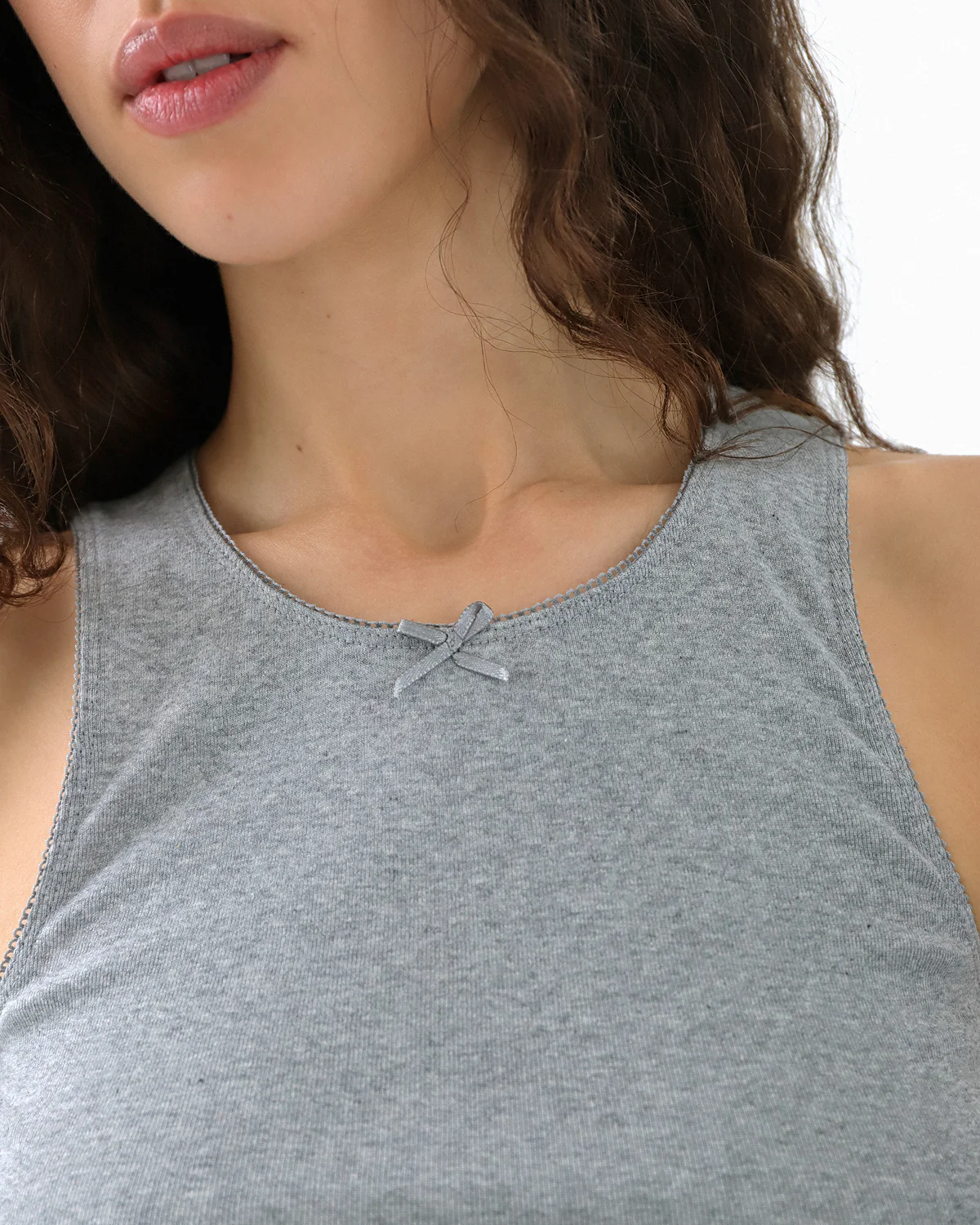 The Vest: Grey Cotton Jersey - Image 4