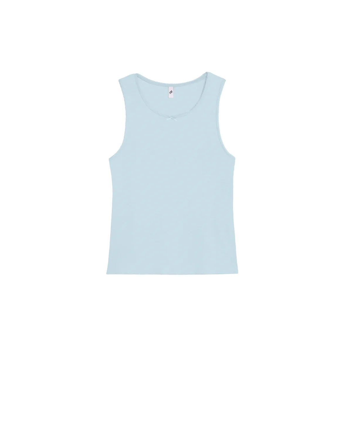 The Vest: Sky Blue Cotton Jersey - Image 3